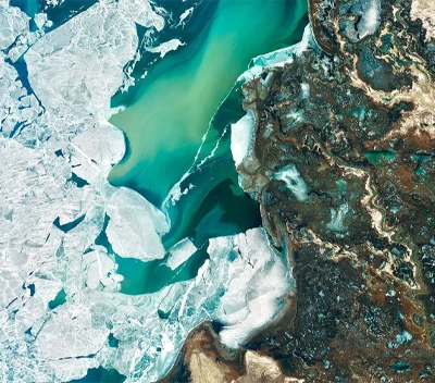 Drone image of river (small).